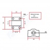 Plataforma con rodamiento lineal 6mm de diámetro – SC6UU