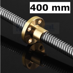 Husillo Tornillo Trapezoidal Cuadrado T8 400mm