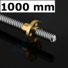 Husillo Tornillo Trapezoidal Cuadrado T8 CNC 1000mm +Tuerca