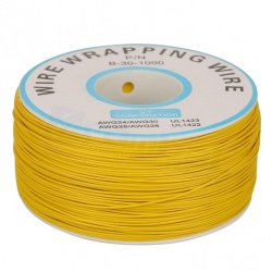 Cable Rollo Cobre Amarillo - 30AWG 230mt