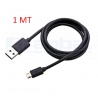 Cable Micro USB Negro 1mt. ESP32