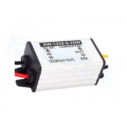 Reductor de Voltaje Step Down 9-24VDC a 5VDC 5A Impermeable