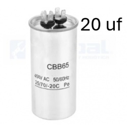 Condensador Arranque CBB65 CBB60 20uf 450V AC, Partida