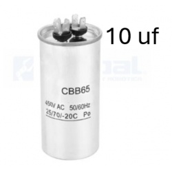 Condensador de arranque CBB65 10uf 450V AC, partida Motores