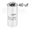Condensador de arranque CBB65 40uf 450V AC, partida Motores