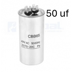 Condensador de arranque CBB65 50uf 450V AC, partida Motores