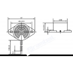HYT-3015B 3-24V ZUMBADOR ACTIVO