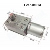 Motorreductor Worm Engranaje Metal 30 RPM