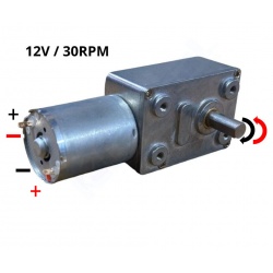 Motorreductor Worm Engranaje Metal 30 RPM