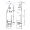 Sensor Final de Carrera TZ-8122 IP65