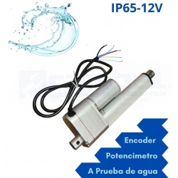 Actuador lineal con potenciometro 700N/IP65 12V