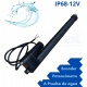 Actuador lineal Industrial 16" 16POT + feedback Potenciometro 80Kg IP68 12V