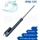 Actuador lineal Industrial 16" 16POT + feedback Potenciometro 80Kg IP68 12V