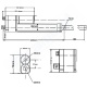 Actuador lineal Industrial 4" 04POT + feedback Potenciometro 80Kg IP68 12V