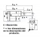 Actuador 8" Lineal 12V 08P 80Kg IP68