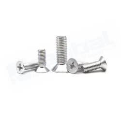 Tornillo Cruz Cabeza Avellanada M4 L12mm
