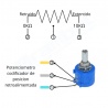 Actuador Lineal 08POT + Feedback Potenciómetro 70Kg IP66 12V