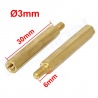 Separador hexagonal M3 30x6mm