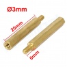 Separador hexagonal M3 20x6mm