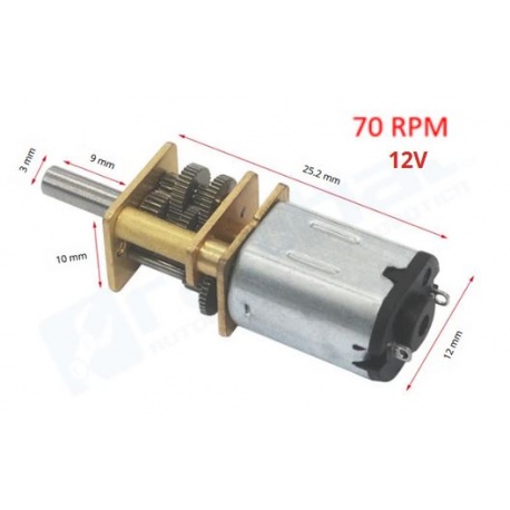 Motor-Reductor Metalico GA12Y N20 60RPM