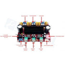 Placa amplificadora de audio XH-M139