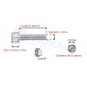 Tornillos M2 de 20 mm con cabeza Allen