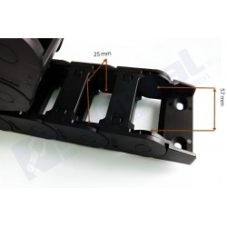 Drag Chain Guia Flexible para Cables CNC 25x57 mm