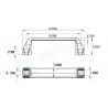 Manilla de aleacion de aluminio 90mm