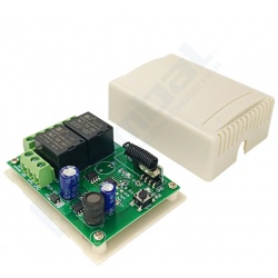 Módulo RF 2 Relés Control Remoto 433MHz