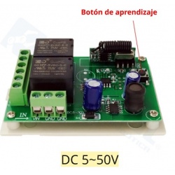 Módulo RF 2 Relés Control Remoto 433MHz
