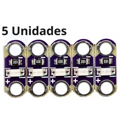 5 Unid. Amarillo Modulo LED LilyPad