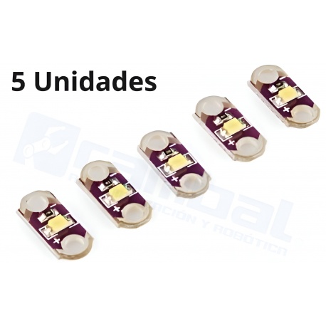 5 Unid. Azul Modulo LED LilyPad