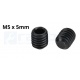 Tornillos M5 x 5mm Punta Allen