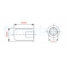 Tornillos M5 x 5mm Punta Allen