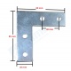 Pletina Conector Soporte 85 x 85 Tipo L Perfiles 3030 CNC