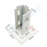 SOPORTE PARA PERFIL DE ALUMINIO 4040
