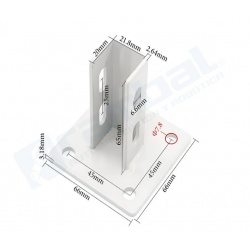 SOPORTE PARA PERFIL DE ALUMINIO 2020
