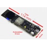 Placa ESP32 WiFi Bluetooth 0,96 OLED Bat18650