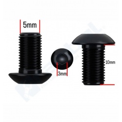 Tornillo Perno Hexagonal M5 L10mm