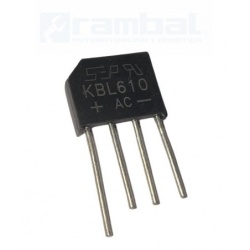 Puente Rectificador KBL610 AC 6A 1000V