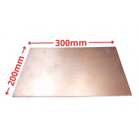 Placa PCB FR4 20x30cm Virgen de Cobre One Side 