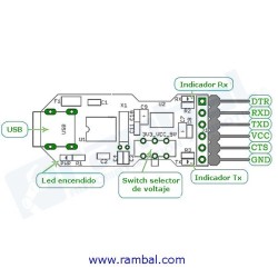 Conversor USB - Serial CH340