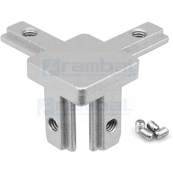 Angulo Conector Triple de Metal para Perfiles 20×20