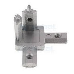 Angulo Conector Triple de Metal para Perfiles 20×20