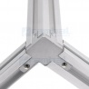 Angulo Conector Triple de Metal para Perfiles 20×20