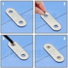 Pletina Union Soporte Plano 46X16mm Acero