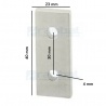 Soporte placa plana 4x40mm Acero