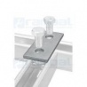 Soporte placa plana 4x40mm Acero