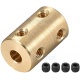 Acople rígido de latón 12mm x 8mm – Conector de Ejes