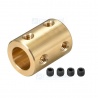 Acople rígido de latón 12mm x 8mm – Conector de Ejes